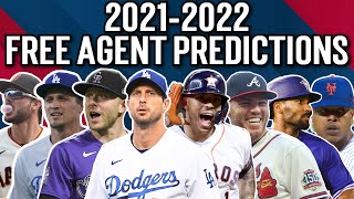 2022 MLB Free Agents Predictions MLB Offseason 202122 [upl. by Tnemelc583]