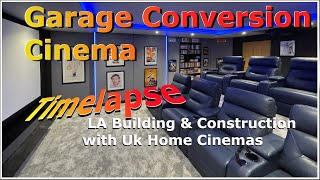 Garage Conversion Home Cinema Timelapse [upl. by Wenona582]