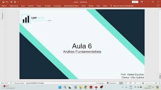 Fundamentalista  Aula 6  Demonstração do Fluxo de Caixa DFC  202401 [upl. by Friedlander]