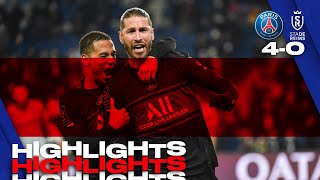 HIGHLIGHTS  PSG 4  0 REIMS  A first goal for Sergio Ramos ⚽️ [upl. by Acinad30]