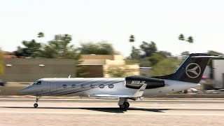 Plane spotting Scottsdale Airport arrivals and departures [upl. by Aremahs600]