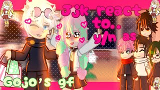 Jjk react to Fyn react to yn as mitsuri  react to yn as gojos gf enjoyreaction [upl. by Minoru]