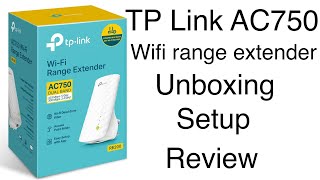 TP Link AC750 WiFi extender Unboxing Set Up and Review [upl. by Colver917]