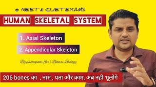 Human Skeletal System  Class 11 NCERT   NEET amp CUET EXAMS  Pashupati Sir  हिंदी में [upl. by Nostets]