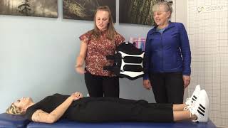 Hodgson Orthopedic Group  How To Use a Lumbosacral Orthosis LSO Brace [upl. by Ycrad118]