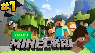 LETS START A SERIES OF MINECRAFT PART1  HINDI GAMEPLAY  gaming viral viralvideos [upl. by Demeter449]