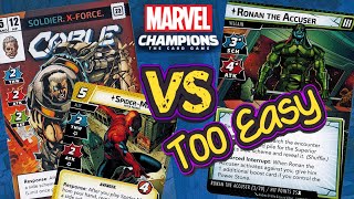 EASY GUIDE for RONAN  Marvel Champions True Solo Playthrough [upl. by Llerrad68]