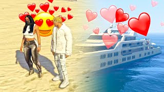 I TOOK PINK SAKURA ON A BOAT DATE 😍😍😍 GTA RP [upl. by Gnas995]