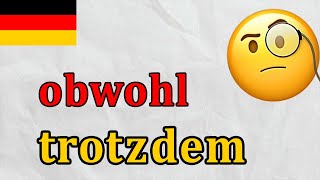 Все про німецькі сполучники TROTZDEM і OBWOHL Німецька з нуля урок №65 [upl. by Aala297]