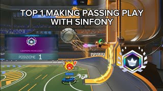 Top 1 Making Passing Play With Sinfony  Rocket League Sideswipe [upl. by Neetsirk824]