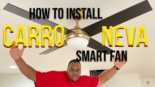 Carro Neva Smart Ceiling Fan  How to Install and Integrate in Your Smart Home [upl. by Ahsoet998]