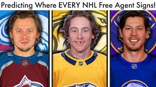 Predicting Where EVERY NHL Free Agent Will Sign 2023 NHL Trade Rumors Today amp Free Agency Picks [upl. by Trish521]