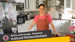 RECETA WAFFLES Noruegos  PLATILLOS TÍPICOS Noruegos región oeste  Mexicana en Noruega  Vlog 5 [upl. by Sirk760]