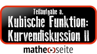 Kubische Funktion Funktionsanalyse  Kurvendiskussion Beispiel 2a wir zeichnen die Funktion [upl. by Eelano]