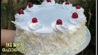 1kg White Forest Cake Malayalam [upl. by Enelehcim1]