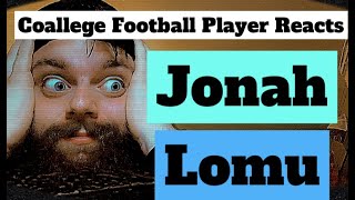 College Football Player REACTS to JONAH LOMU [upl. by Niveg]