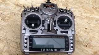 How to Bind the Frsky X8R to the Taranis Radio [upl. by Ecraep]