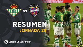 Resumen de Real Betis vs Levante UD 20 [upl. by Aseeram752]