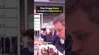 That Pragg Stare to Arjuns Opponent chess shorts [upl. by Adlanor]