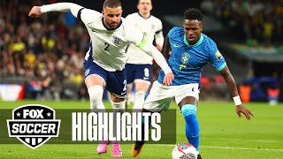 England vs Brazil International Friendly Highlights  FOX Soccer [upl. by Daffi]