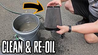 How to Clean amp ReOil a Reusable Performance Air Filter [upl. by Glavin]