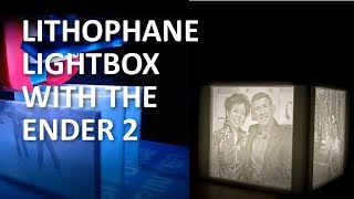 Ender 2  Printing a Lithophane Lightbox [upl. by Jasik]