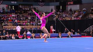 Katelyn Ohashi  Floor Exercise  2013 ATampT American Cup [upl. by Enymzaj474]