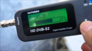 SATHERO SH100HD DVB S2 DIGITAL SATELLITE FINDER [upl. by Hannahs]