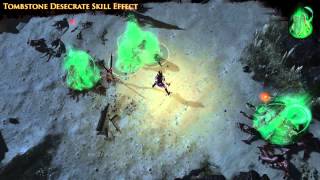 Path of Exile  Tombstone Desecrate Skill Effect [upl. by Ojaras]