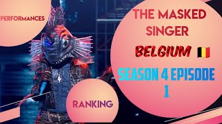 S4 E1  Performances ranking  Masked Singer Belgium 🇧🇪 [upl. by Nnahgaem]