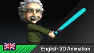 How LASERs work Animation with Einstein [upl. by Ahsilahs]