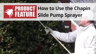 How to Use the Chapin Slide Pump Sprayer  DoMyOwncom [upl. by Teloiv16]