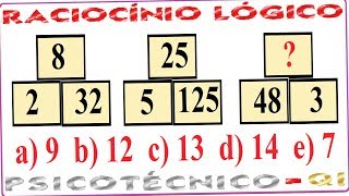 Raciocínio Lógico Sequência Número Figura Teste psicotécnico QI Quociente Inteligência Detran Concur [upl. by Haskell744]