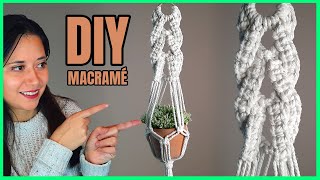 Portamacetas en macramé fácil para principiantes paso a paso  Tutorial DIY macrame  Parte 2 [upl. by Micheline]