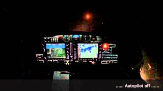 DA42VI IFR Night Landing in IMC at ESOW [upl. by Nyladam17]