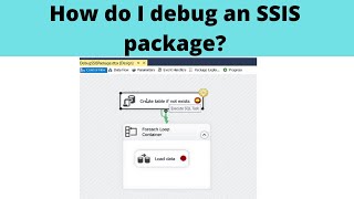 69 How do I debug an SSIS package [upl. by Chun]