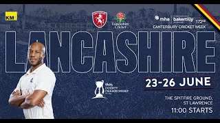 🎥 DAY THREE LIVE STREAM  Kent vs Lancashire [upl. by Nelg49]