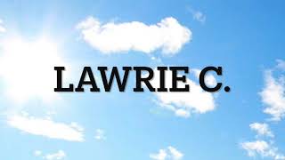 Lawrie C November 22 2022 [upl. by Yarw]