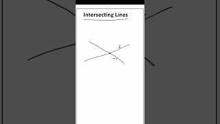 Intersecting Lines  LINES AND ANGLES  CLASS 9  9th  exam basicmath education mathematics [upl. by Huntington]