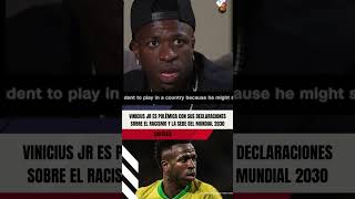 🚨🚨VINICIUS JR y el RACISMO EN ESPAÑA quotSi no evoluciona el Mundial necesita cambiar su lugarquot [upl. by Nnyladnarb]