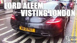 Lord Aleem in London Revving his INSANE Mercedes SLS [upl. by Twila]