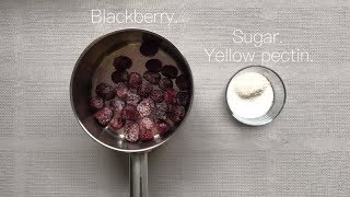 How to make easy blackberry compote thick [upl. by Airemaj]