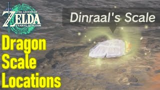 Zelda tears of the Kingdom dragon scale locations guide Farosh Naydra Dinraal Light Dragon [upl. by Elleirda211]