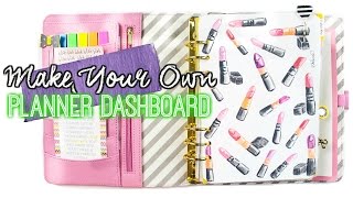 Make Your Own Planner Dashboard With Any Image  villabeauTiFFul [upl. by Yendyc]