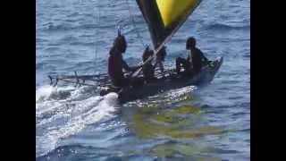 Woodlark sailing canoe 2 [upl. by Naoj]