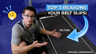 Top 3 REASONS Your belt is Slipping  Treadmill Maintenance [upl. by Ahsener107]