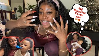 RANDOM GRWM HAIRNAILS VLOG BEFORE JRs 1ST BIRTHDAY  SURPRISING HIM WITH A SPECIAL GIFT 🎁 [upl. by Hoj963]