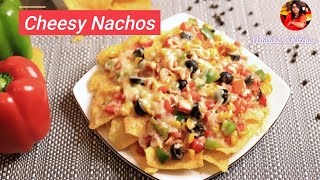 How to make Nachos  Cheesy Nachos recipe  1 minute Loaded Cheesy Nachos  Vegetable Nachos [upl. by Gar695]