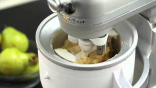 Ice Cream Maker Attachment  KitchenAid [upl. by Yreved131]