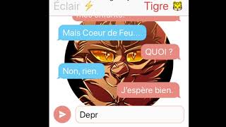 Si Éclair Noir discutait avec Étoile du Tigre  Texting Story  LGDC [upl. by Lema]